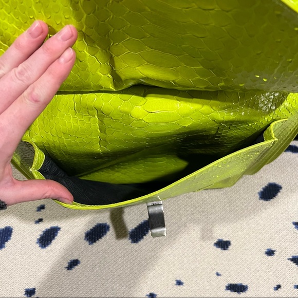 Proenza Schouler PS1 Tote Neon Yellow Python - Picture 8 of 16